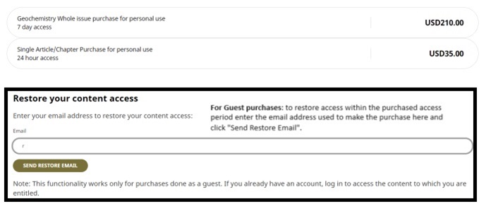 Screenshot restore access for guest purchased